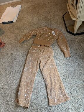 Sequin Tan Kids Track Set